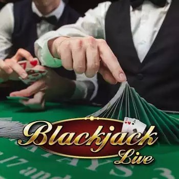 Live Blackjack slot logo by Evolution at Baloo Casino