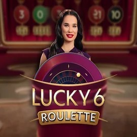 Official Live Casino logo: Lucky 6 Roulette by Pragmatic Play at Baloo Casino