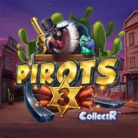 Official Slots logo: Pirots 3 by ELK Studios at Baloo Casino